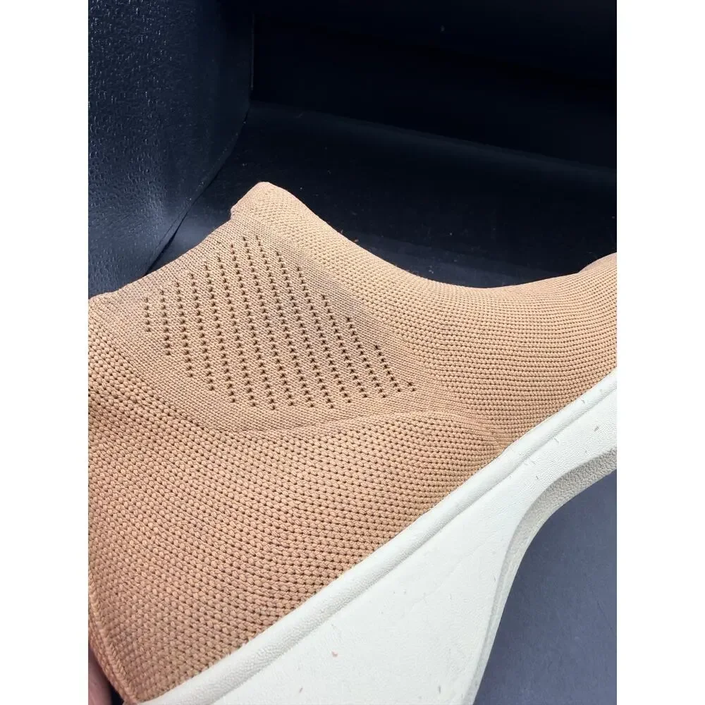 VIVAIA Knit Slip-On Ankle Sneakers Boots Beige EU 40 US 9
